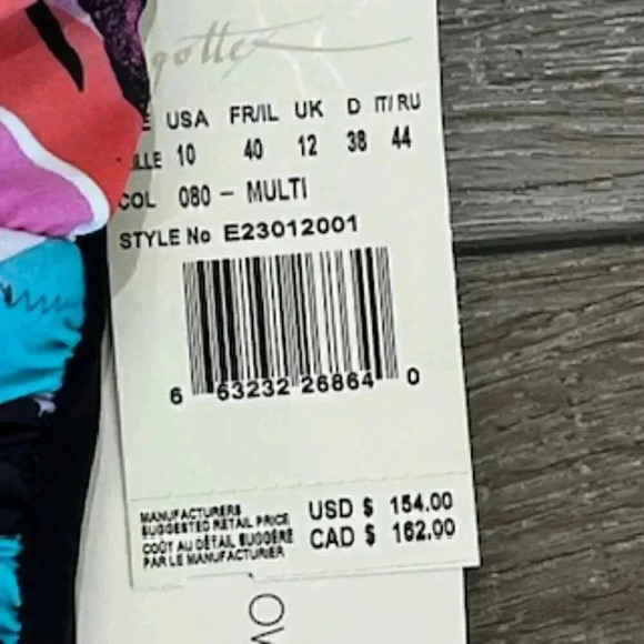 NEW Profile By Gottex‎ Wild Parade Halter One Piece Swimsuit Women’s Sz 10 NWT - Picture 10 of 12